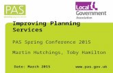 Improving planning services