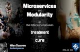 4Developers 2015: Microservices and Modularity or the difference between treatment and cure! - Milen Dyankov