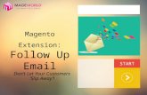 Reduce Abandoned Cart Rate by Follow Up Email Pro by MageWorld - Magento Extension
