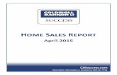 April 2015 Home Sales Report