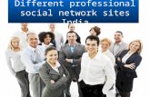 Different professional social network sites india