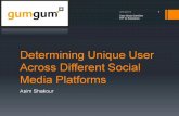 Determining unique user across different social media platforms