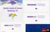 Quality Content and Content Marketing 101 – Infographic