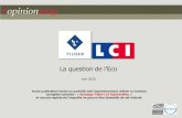 La Question de l'Eco Tilder/LCI OpinionWay 10 juin  2015