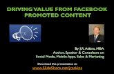 Driving value from Facebook promoted content