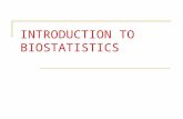 Introduction to biostatistics