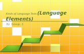 english evaluation Language elements