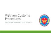 Vietnam customs procedures 2015
