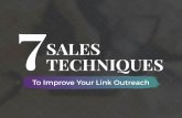 7 Sales Techniques to Improve your Link Outreach