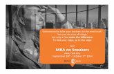 Better Future's September 2014 MBA on Sneakers Entrepreneurial Bootcamp