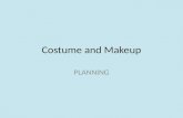 Planning costume makeup