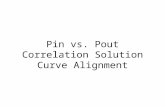 Pin vs. Pout Correlation Solution - Curve Alignment