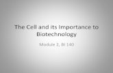 The cell and its importance to biotech, Module 2, BI 140