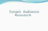 7) target audience research ok