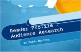 Reader profile Research