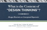 What is the Content of “Design Thinking”? Design Heuristics as Conceptual Repertoire
