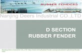 D section rubber fender