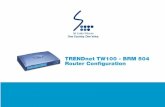 TRENDnet TW 100 - BRM 504 Router Configuration Guide