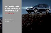 INTRODUCING NEW PRODUCT AND SERVICE TO INTERNATIONAL MARKET - TOYOTA CASE STUDY