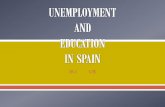 Unemployment and education in Spain