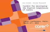 Toolkit for developing the Digital Competences of Carers - Joe Cullen