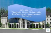 Virginia Union University - Professional Development Training