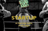 Startup as learning boxe