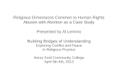 Religious Dimensions Common to Human Rights Abuses with Abortion as a Case Study