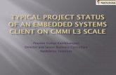 Typical project status of an embedded systems client   cmmi l3