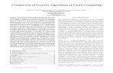 Paper on Comparison of Security Algorithms in Cloud Computing
