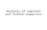 analysis of regional and fashion magazines
