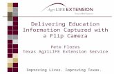 Delivering Educational Information Captured with a Flip Camera
