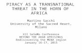 Piracy as a Transnational Threat in the Horn of Africa