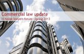 Commerical law update - In house lawyers forum spring 2013, Richard Nicholas