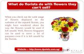 sWhat do florists do with flowers they can't sell