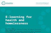 E-Learning for Health and Homelessness
