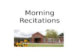 Morning Recitations