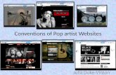 Conventions of Pop Artist Websites