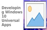Developing Windows 10 Universal Apps