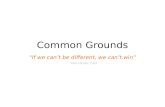 Building Common Grounds