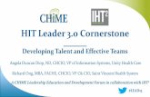 CHIME LEAD Forum DC 2015 - HIT Leader 3.0 Cornerstone:  Developing Talent and Effective Teams