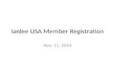 Tutorial Documentation for Ianlee USA New Registration