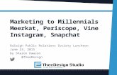 Marketing to Millennials with Snapchat & Instagram