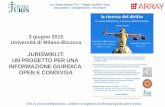 JurisWiki.it: un progetto per una informazione giuridica open e condivisa -- Università Bicocca, 03-06-2015