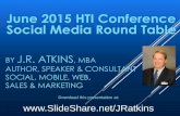 2015 HTI Social Media Round Table