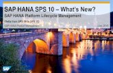 SAP HANA SPS10- SAP HANA Platform Lifecycle Management
