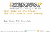 Rich Data on the Cheap_The $73 Transit User Survey - Gwen Kash - PhD Candidate, University of North Carolina - Transforming Transportation 2015