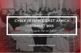 Cyber Defence East Africa Summit 2015 invitation