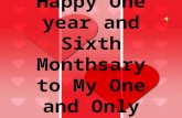 Happy  One Year And  Sixth  Monthsary