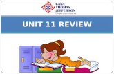 Junior 2 / Junior 3 Special - Unit 11 review